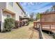 Backyard featuring a wooded deck and a pergola at 147 Amber Woods Dr, Tega Cay, SC 29708