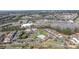 Aerial view showing the neighborhood and nearby retail at 16312 Redstone Mountain Ln, Charlotte, NC 28277