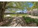 Beautiful courtyard featuring picnic tables and mature trees at 16312 Redstone Mountain Ln, Charlotte, NC 28277