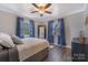 A cozy bedroom with bright, natural light and hardwood floors to match at 1815 W Sugar Creek Rd, Charlotte, NC 28262