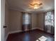 Bedroom with ceiling fan and hardwood floors at 1909 Stokes Ferry Rd, Salisbury, NC 28146