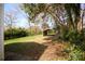 View of the backyard with a metal carport-style storage building at 2825 Bancroft St # C, Charlotte, NC 28206