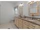 Bathroom featuring double vanity, granite countertops, and modern fixtures at 420 Spring Arbor Ave # 80, Salisbury, NC 28146