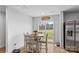 Cozy dining area with table and chairs, with a view of the yard at 4496 Springs Rd, Conover, NC 28613