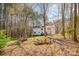 Backyard with picnic table offering an ideal spot for outdoor gatherings near a wooded property line at 7025 Ridgeway Rd, Stanley, NC 28164