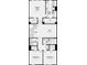 Layout of the second floor featuring three bedrooms, two baths, laundry room, and a loft at 8639 Miles Gap Rd, Indian Land, SC 29707