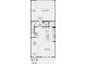 Floor plan showcasing the layout of the home's first floor, including the kitchen and garage at 8644 Miles Gap Rd, Indian Land, SC 29707