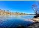 Breathtaking view of the serene lake, showcasing the waterfront access and natural beauty at 9530 Driftwood Ct, Hickory, NC 28601