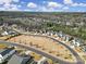 Aerial view of this neighborhood showcasing meticulously landscaped streets lined with beautiful homes at 9762 Verdun Ct, Indian Land, SC 29707