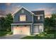 Charming two-story home featuring a welcoming two car garage and beautifully designed exterior at 13014 Garren View Ln # 306, Charlotte, NC 28278