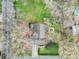 Stunning aerial view of a landscaped property featuring a well-maintained lawn and mature trees at 1501 Laurel Ln, Gastonia, NC 28054