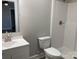 Clean bathroom featuring a new vanity and walk-in shower at 1537 Poston Cir, Gastonia, NC 28054