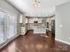 Spacious kitchen with stainless steel appliances and a center island at 15827 Arabian Mews Ln, Charlotte, NC 28278