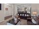 Comfortable living room showcasing open layout to the dining room with elegant decor at 3181 Helmsley Ct, Concord, NC 28027