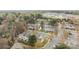 Aerial view of the townhome community showing its layout and green surroundings at 7707 Petrea Ln, Charlotte, NC 28227