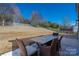 Enjoy outdoor dining on the patio with a spacious backyard and beautiful blue skies at 1017 Village Green Ln, Rock Hill, SC 29730