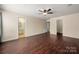 Spacious bedroom with a ceiling fan, and neutral paint at 1017 Village Green Ln, Rock Hill, SC 29730