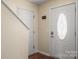 Bright entryway with a decorative front door and a staircase, offering a welcoming transition space at 1017 Village Green Ln, Rock Hill, SC 29730
