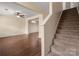Staircase in a well-lit home with natural light and an open floorplan at 1017 Village Green Ln, Rock Hill, SC 29730