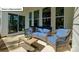 Relaxing patio area with comfortable seating, an ideal space for outdoor relaxation and enjoyment at 1055 Merganser Way, Indian Trail, NC 28079