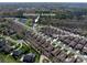 The aerial view of this community shows the neighborhood layout, along with community ammenities at 1128 Avalon Pl, Matthews, NC 28104