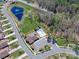 Overhead shot of community pool and common areas at 1128 Avalon Pl, Matthews, NC 28104
