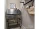 Dog washing station with stainless steel tub at 1128 Avalon Pl, Matthews, NC 28104