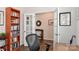 Office space with french doors and built in bookcase at 141 Slip Shot Ln, Troutman, NC 28166