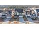 An aerial view of a modern home showcasing its location within a residential neighborhood and proximity to nearby amenities at 16200 Winfield Hall Dr, Charlotte, NC 28273