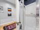 Modern bathroom with sleek glass-enclosed shower and stylish fixtures, offering a spa-like experience at 2310 Roswell Ave # H, Charlotte, NC 28207