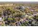 Expansive aerial view of a residential neighborhood surrounded by lush greenery and mature trees at 3020 Georgia Ave, Charlotte, NC 28205