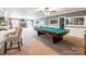 Basement with billiard area, a wet bar, an entertaining section, and a fireplace at 529 Langley Rd, Lancaster, SC 29720