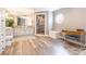 Spacious bathroom with a glass-enclosed shower, dual vanity, and ample lighting at 529 Langley Rd, Lancaster, SC 29720