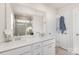 Modern bathroom featuring double sinks and a glass shower at 6048 Chelsea Oaks Rdg, Tega Cay, SC 29708