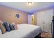 Cozy bedroom featuring blue LED strip lights and a connected closet, ideal for relaxing at 8220 Terra Linda Ln, Charlotte, NC 28215