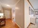 Traditional foyer features hardwood floors, decorative trim, and a view into the living spaces at 1115 Kelly Rd, Mount Holly, NC 28120