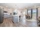 Bright kitchen features white countertops, gray cabinets, and an eat-in area at 129 Doncaster Dr, Mooresville, NC 28115