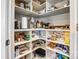 Spacious pantry with ample shelving to store all your kitchen essentials at 13240 Carolina Wren Ct, Charlotte, NC 28278