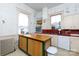 Kitchen with a center island, a retro oven, and ample counter space at 143 Reid St, Rock Hill, SC 29730