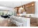 Open kitchen with a center island, stainless steel appliances, and pendant lighting at 1922 Hamorton Pl, Charlotte, NC 28205