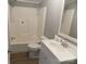 Clean bathroom featuring tub and shower combination at 2130 Babbling Brook Ln, Gastonia, NC 28052
