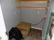 Interior view of a storage area with shelving at 2130 Babbling Brook Ln, Gastonia, NC 28052