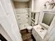 Full bathroom with walk in shower and single sink vanity at 2180 Grace Church Rd, Salisbury, NC 28147