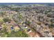 Aerial view showcases a neighborhood with various homes and tree cover, plus roads winding throughout the community at 2591 Watson Dr, Lancaster, SC 29720