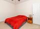 Bedroom with carpet, a single bed, and a nightstand with a lamp at 3816 Sonoma Way, Monroe, NC 28110