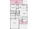 Detailed floor plan showcasing the layout of a single-Gathering home with three bedrooms, two bathrooms, and an attached garage at 411 Sunharvest Ln, Indian Trail, NC 28079
