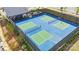 Aerial view of community pickleball courts, perfect for active lifestyles at 411 Sunharvest Ln, Indian Trail, NC 28079