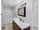Updated bathroom featuring a modern vanity, large mirror, and a shower-tub combo at 475 Union Baptist Church Rd, York, SC 29745