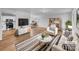 Bright living room boasts hardwood floors, and stylish furnishings at 475 Union Baptist Church Rd, York, SC 29745