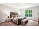 Bright bedroom featuring a large window with natural light and stylish, neutral decor at 522 Fern Hill Rd # 17, Mooresville, NC 28117